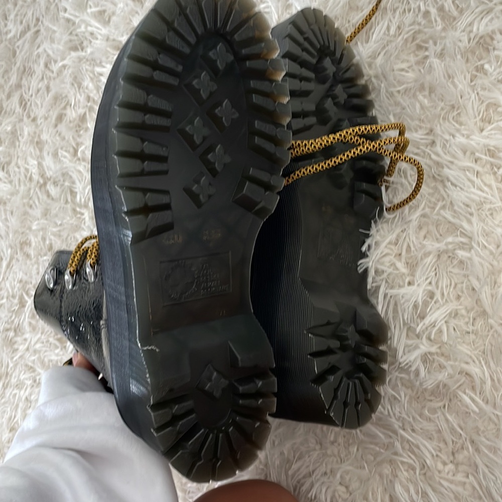 Dr. Martens Black and Gold Platform Boots - Picture 5 of 6